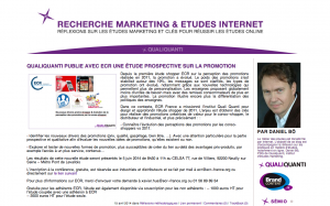 Blog marketing études